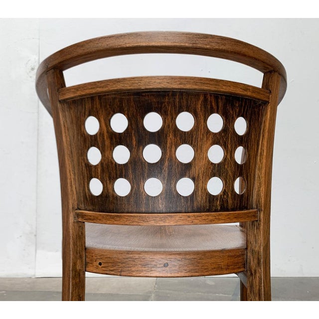 Wood Art Deco Model 721 Arm Chair by Otto Wagner for J&j Kohn, 1900s For Sale - Image 7 of 18