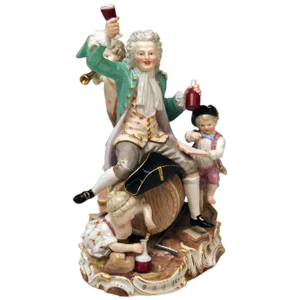Meading Figureines the Drudman Bacchus Model Do 13 from Johann C. Touse, 1880s