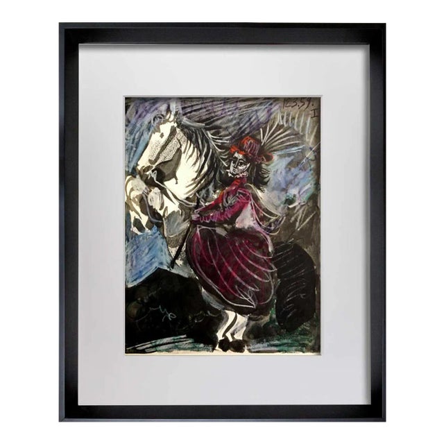 Pablo Picasso (Jacqueline) Limited Edition Lithograph, Mourlot Paris, Cramer 112, Custom Framed For Sale