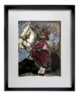 Pablo Picasso Jacqueline W/ Cat Limited Edition Framed Lithograph