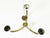 Vintage Italian Brass and Chrome Plated Metal Pendant Lamp, 1940s For Sale - Image 6 of 10