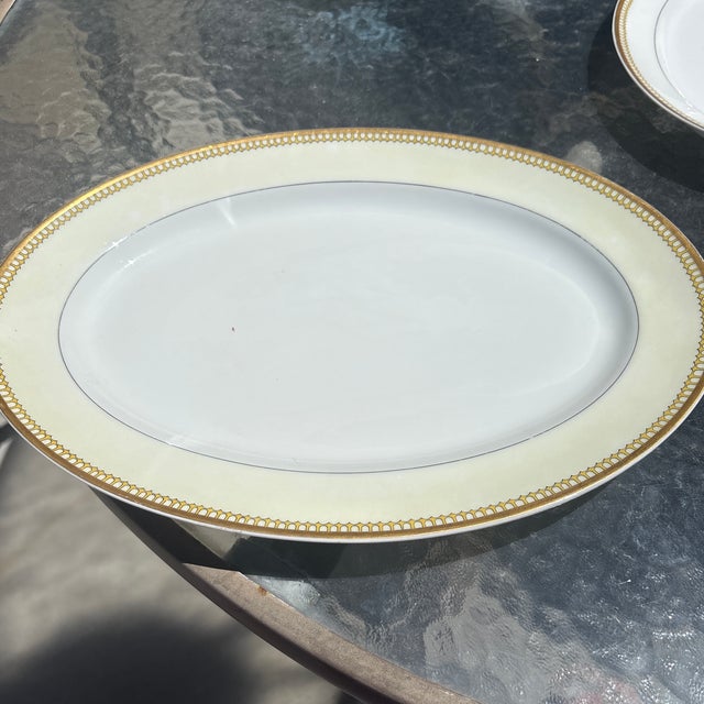 Limoges, France 1920s Haviland and Co. Limoges Schleiger 278 Pattern Platters - Set of 2 For Sale - Image 4 of 4