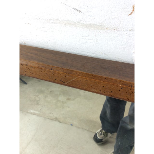 This mid century modern mirror from the Pueblo series by Lane Furniture features hardwood construction, original oak...