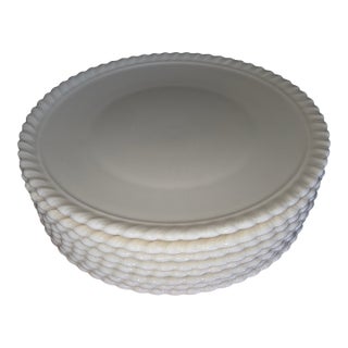 Lenox Gadroon Pattern Small Plates Set of Eight For Sale