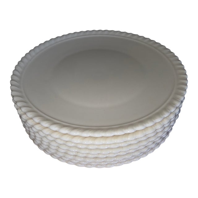 Lenox Gadroon Pattern Small Plates Set of Eight For Sale