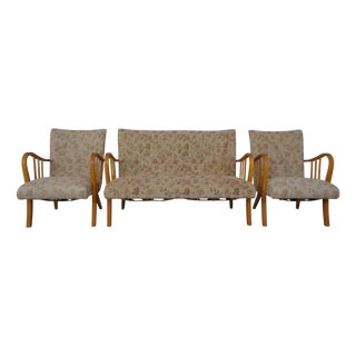 Mid-Century Armchairs and Sofa, 1950s, Set of 3 For Sale