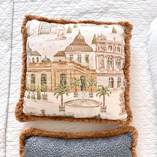 2000 - 2009 Palm Beach Boulevard Fringe Pillows: A Pair For Sale - Image 5 of 8