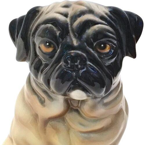 Vintage Large Pug Ceramic Figure For Sale In Atlanta - Image 6 of 7