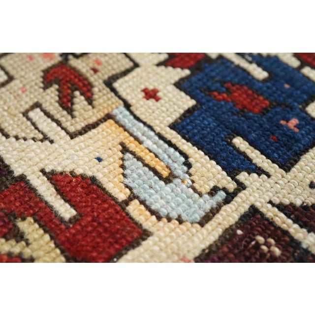 Antique Shirvan Rug 3'4'' x 5'3'' For Sale - Image 10 of 12