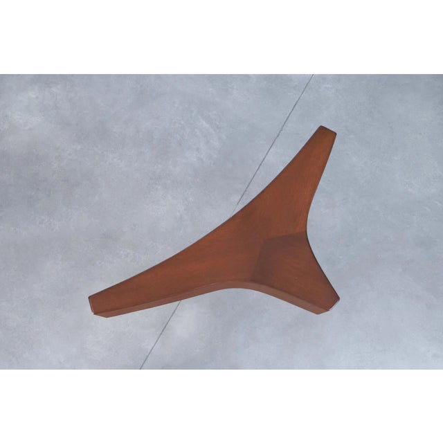 Mid-Century Walnut and Glass Biomorphic Coffee Table by Harvey Probber, 1960s For Sale - Image 11 of 12