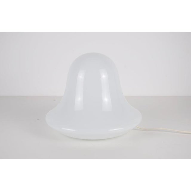 1970s Vintage Glass Mushroom Table Lamp, Italy, 1970s For Sale - Image 5 of 8