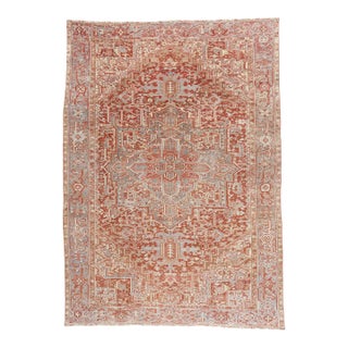 Antique Persian Heriz Rug, 09'03 X 12'11 For Sale