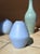 Handmade Light Blue Studio Ceramic Vases from Manufaktur Töpferhof Römhild, Thuringia, Germany, 1970s, Set of 2 For Sale - Image 13 of 15