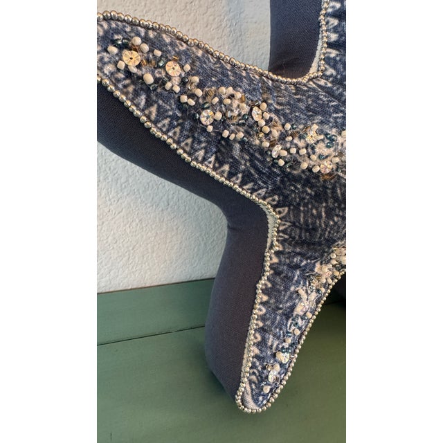 2020s Beaded Seashell and Starfish Pillows, Set of 2 For Sale - Image 5 of 15