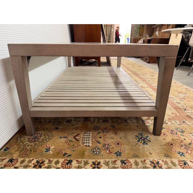 2010s Crate & Barrel Boardwalk Coffee Table For Sale - Image 5 of 13