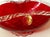 Vintage 1960s Bohemian Cranberry Crystal Decanter & Murano Gold Flake Ruby Glass Bowl Set – Barware Vignette For Sale - Image 11 of 17