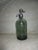 Art Deco Vintage 1930’s Green Argentina Handmade Glass & Metal Soda/Seltzer Bottle For Sale - Image 3 of 18
