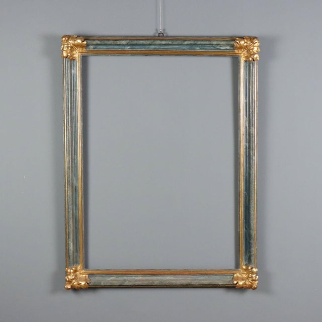 Baroque Painted and Gilded Frame For Sale - Image 9 of 9