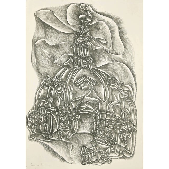 Fritz Baumgartner, Cathedral II, 1970s, Etching For Sale