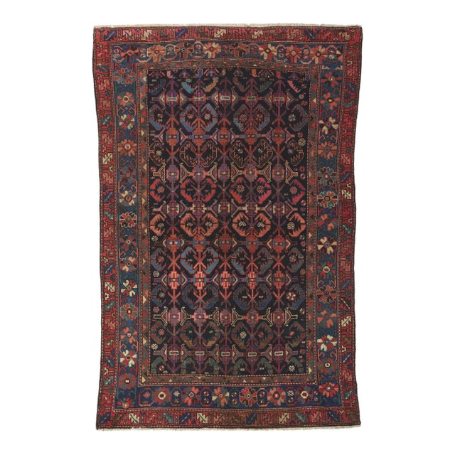 Early 20th Century Antique Persian Malayer Rug, 04'02 X 06'06 For Sale