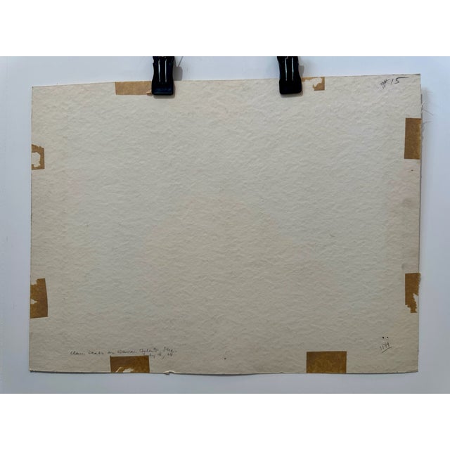 Gray Henry Emil Salloch Original Watercolor on Paper Coastal Landscape, 1948. For Sale - Image 8 of 8