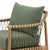 2020s Outdoor Teak & Fern Green Arm Chair For Sale - Image 5 of 7