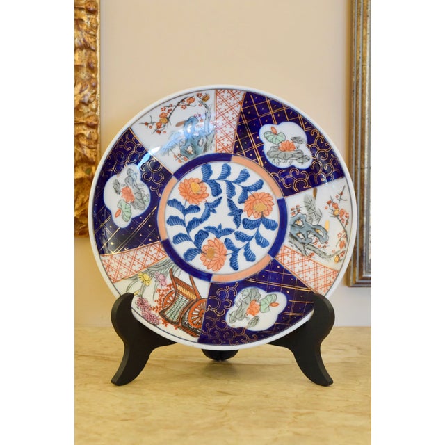 Japanese Imari Porcelain Plate For Sale - Image 4 of 4