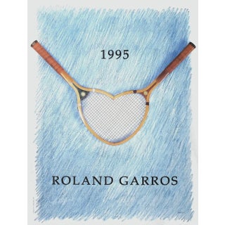1995 Donald Lipski Roland Garros Poster For Sale