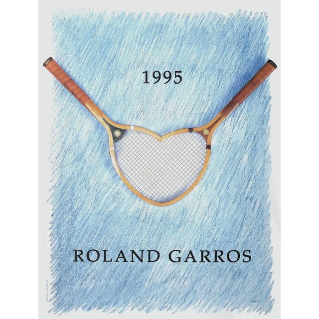 1995 Donald Lipski Roland Garros Poster For Sale