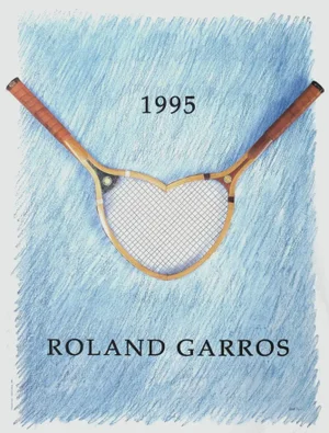1995 Donald Lipski Roland Garros Poster
