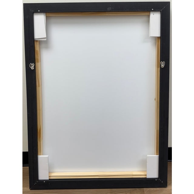 Metal Island Paradise 1, Abstract Framed Photograph of Boat Reflection in Water, Artist Geoffrey Baris For Sale - Image 7 of 7