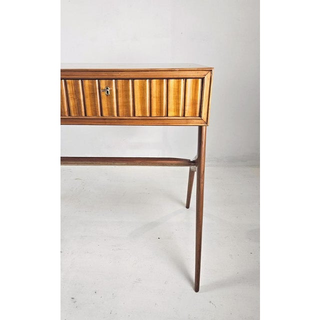 Mid-Century Handmade Wood Desk, Italy, 1950s For Sale - Image 14 of 15