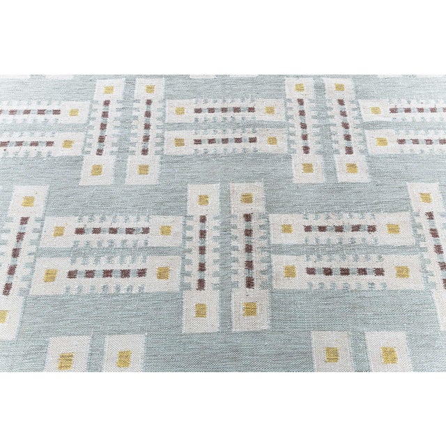 Textile Modern Scandinavian Geometric Cream Flatweave Rug "Jetty" by Doris Leslie Blau For Sale - Image 7 of 8