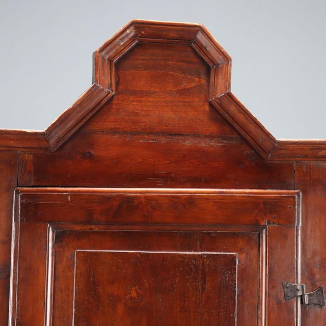 Umbertino Corner Cabinet in Fir and Poplar For Sale - Image 4 of 10