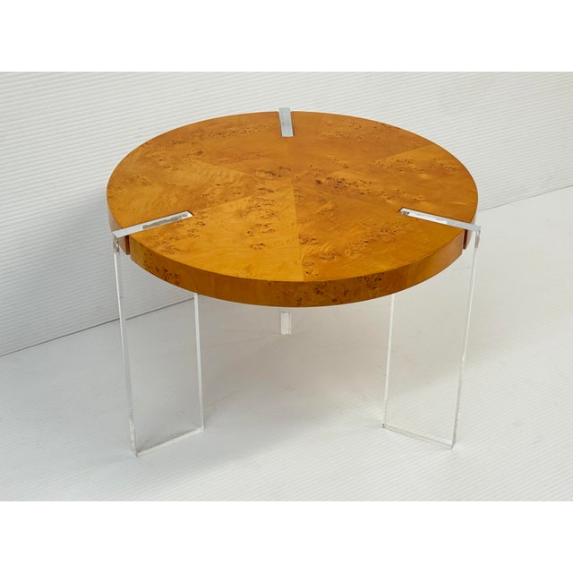 Design Plus Gallery presents the Bond Occasional Table from Jonathan Adler. The table is so handsome with a burled Mappa...