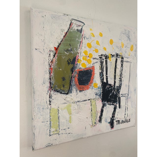 Abstract Sarah Trundle, Abstract Still Life Painting, "Public" For Sale - Image 3 of 3