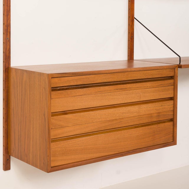 Walnut Home Office Shelving Unit by Poul Cadovius for Cado, Denmark, 1960s For Sale - Image 10 of 16