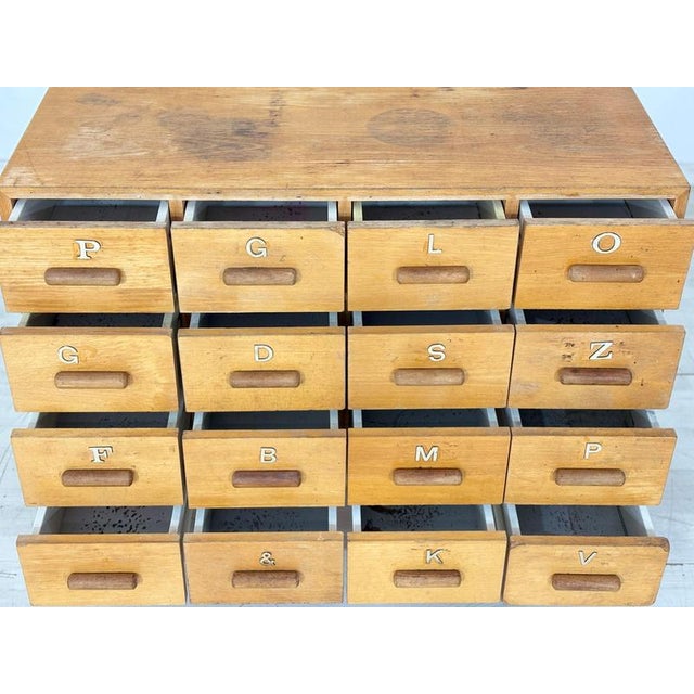 Vintage Apothecary Cabinet with 16 Compartments For Sale - Image 5 of 10
