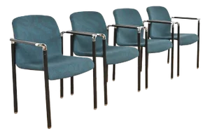 Herman Miller Modern Stacking Armchairs, Set of Four