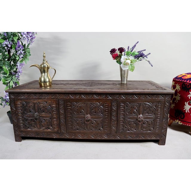 Brown Vintage Wooden Coffee Table, 1970s For Sale - Image 8 of 15