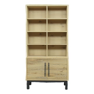 Arhaus Sullivan Bookcase With Cabinet Base For Sale
