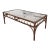 Mid-Century Hollywood Regency Faux Bamboo and Glass Coffee Table For Sale