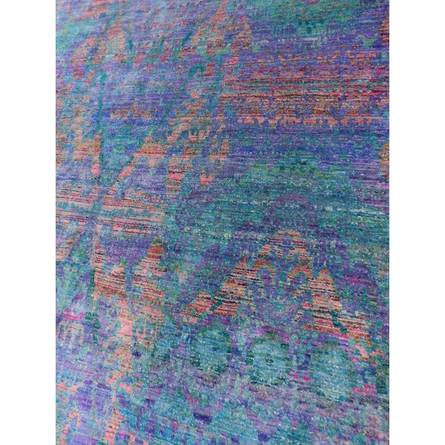 Hand Knotted Silk Rug. 8'x 10' For Sale - Image 14 of 18