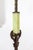 Art Deco Early 20th Century Deco Uranium Glass & Iron Bridge Floor Lamp For Sale - Image 3 of 10