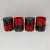 Vintage Red and Grey Lucite Napkin Rings-- Set of 8 For Sale - Image 4 of 9