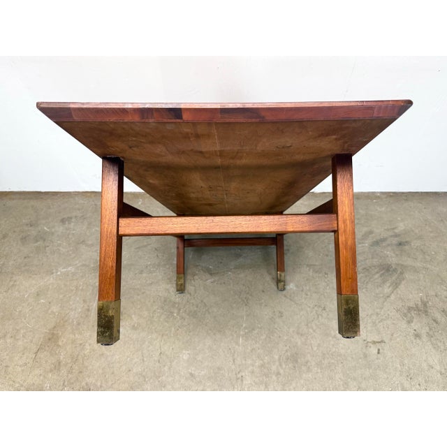 Mid Century Modern Walnut Coffee Table by Jack Cartwright for Founders Furniture 1970’s For Sale - Image 12 of 12