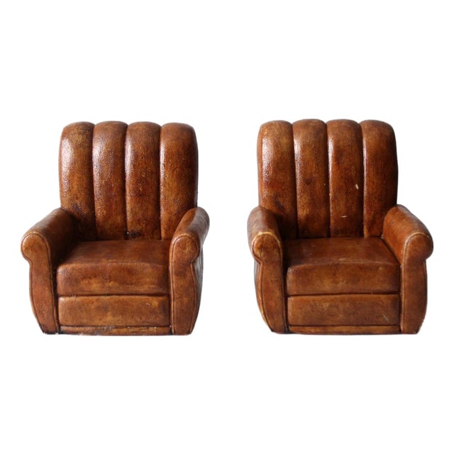 Mid-Century Club Chair Bookends For Sale