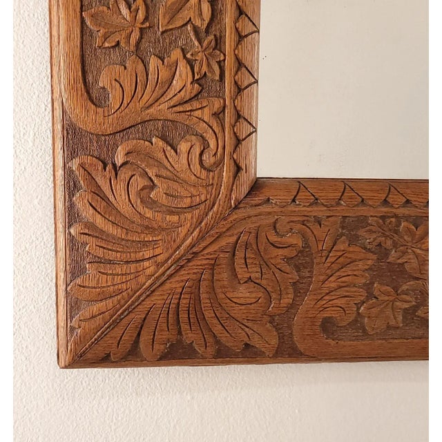 Arts & Crafts Arts and Crafts Carved Mirror, England circa 1900 NEEDS PIC For Sale - Image 3 of 5