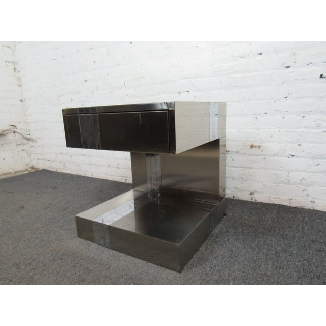 Paul Evans Side Table in the Style of Paul Evans For Sale - Image 4 of 9