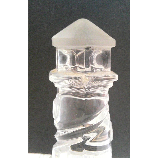 Vintage Lenox Crystal Lighthouse Votive Candle Holder Retired For Sale - Image 10 of 10
